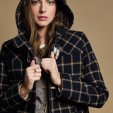 Gloria | Plaid Duffle Coat - Wool Broadcloth