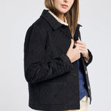 Alexandra | Quilted cotton velour jacket