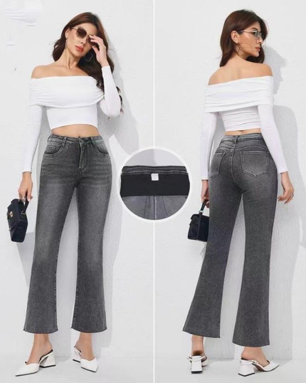 Olga Pantalón recto con faja integrada vista lateral