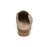 Zueco Dallas Plataforma Arena Beige Mujer