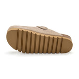 Zueco Dallas Plataforma Arena Beige Mujer