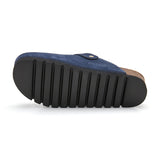 Zueco Dallas Plataforma Oceano Azul Mujer