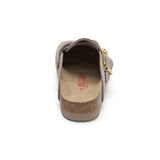 Zueco Dallas Plataforma Taupe Marron Mujer