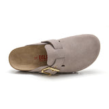 Zueco Dallas Plataforma Taupe Marron Mujer