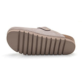 Zueco Dallas Plataforma Taupe Marron Mujer