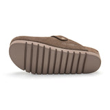 Zueco Dallas Plataforma Cacao Marron Mujer