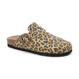 Zueco Dallas Leopardo Marron Mujer