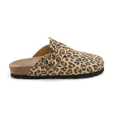 Zueco Dallas Leopardo Marron Mujer