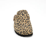 Zueco Dallas Leopardo Marron Mujer