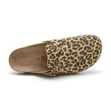 Zueco Dallas Leopardo Marron Mujer