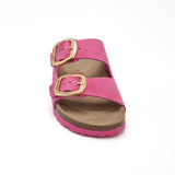 Sandalia Malibú Natural Magenta Fucsia para Mujer
