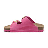 Sandalia Malibú Natural Magenta Fucsia para Mujer