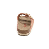 Sandalia Icon Malibú de piel color salmón para mujer