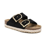 Sandalia Venice negra para mujer