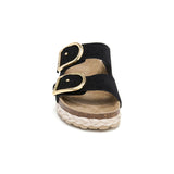 Sandalia Venice negra para mujer