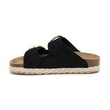 Sandalia Venice negra para mujer