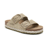 Sandalia Venice color crudo y caqui para mujer