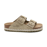 Sandalia Venice color crudo y caqui para mujer