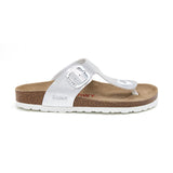Sandalia Dakota plateada para mujer