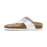 Sandalia Dakota plateada para mujer