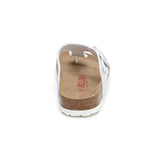 Sandalia Dakota plateada para mujer
