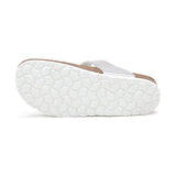 Sandalia Dakota plateada para mujer