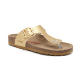 Sandalia Dakota dorada para mujer