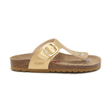 Sandalia Dakota dorada para mujer