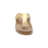 Sandalia Dakota dorada para mujer
