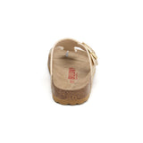 Sandalia Dakota dorada para mujer