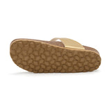 Sandalia Dakota dorada para mujer