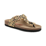 Sandalia Dakota de Leopardo Marrón para Mujer