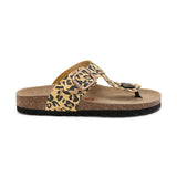 Sandalia Dakota de Leopardo Marrón para Mujer
