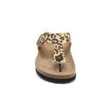 Sandalia Dakota de Leopardo Marrón para Mujer