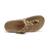 Sandalia Dakota de Leopardo Marrón para Mujer