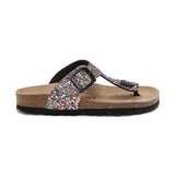 Sandalia Dakota multicolor negra para mujer
