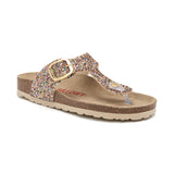 Sandalia Dakota dorada para mujer