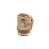 Sandalia Dakota dorada para mujer