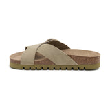 Sandalia Golden Bay en color crudo y caqui para mujer