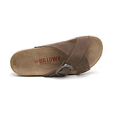 Sandalia Golden Bay de piel marrón para mujer