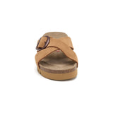 Sandalia Golden Bay de cuero para mujer