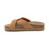 Sandalia Golden Bay de cuero para mujer