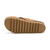 Sandalia Golden Bay de cuero para mujer