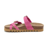 Sandalia Nashville magenta para mujer
