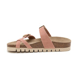 Sandalia Nashville crema salmón para mujer