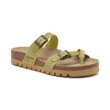 Sandalia Nashville verde para mujer