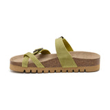 Sandalia Nashville verde para mujer