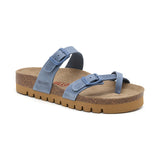Sandalia Nashville tejana azul para mujer