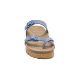 Sandalia Nashville tejana azul para mujer