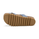 Sandalia Nashville tejana azul para mujer